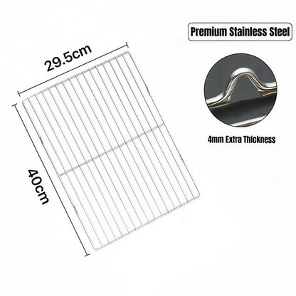 40cm x 29.5cm Stainless Steel BBQ Grate