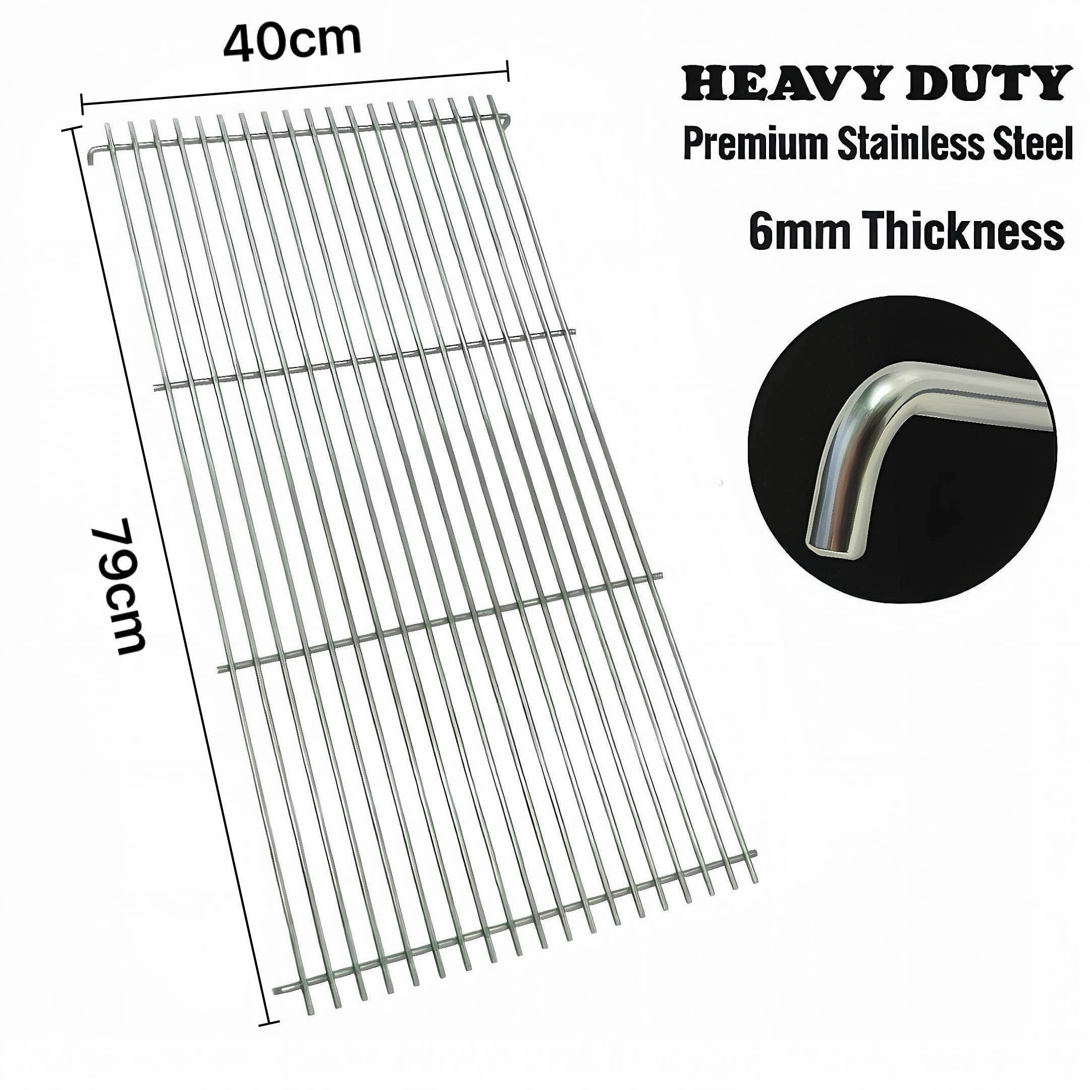 79cm x 40cm 6mm Stainless Steel Bars Grate