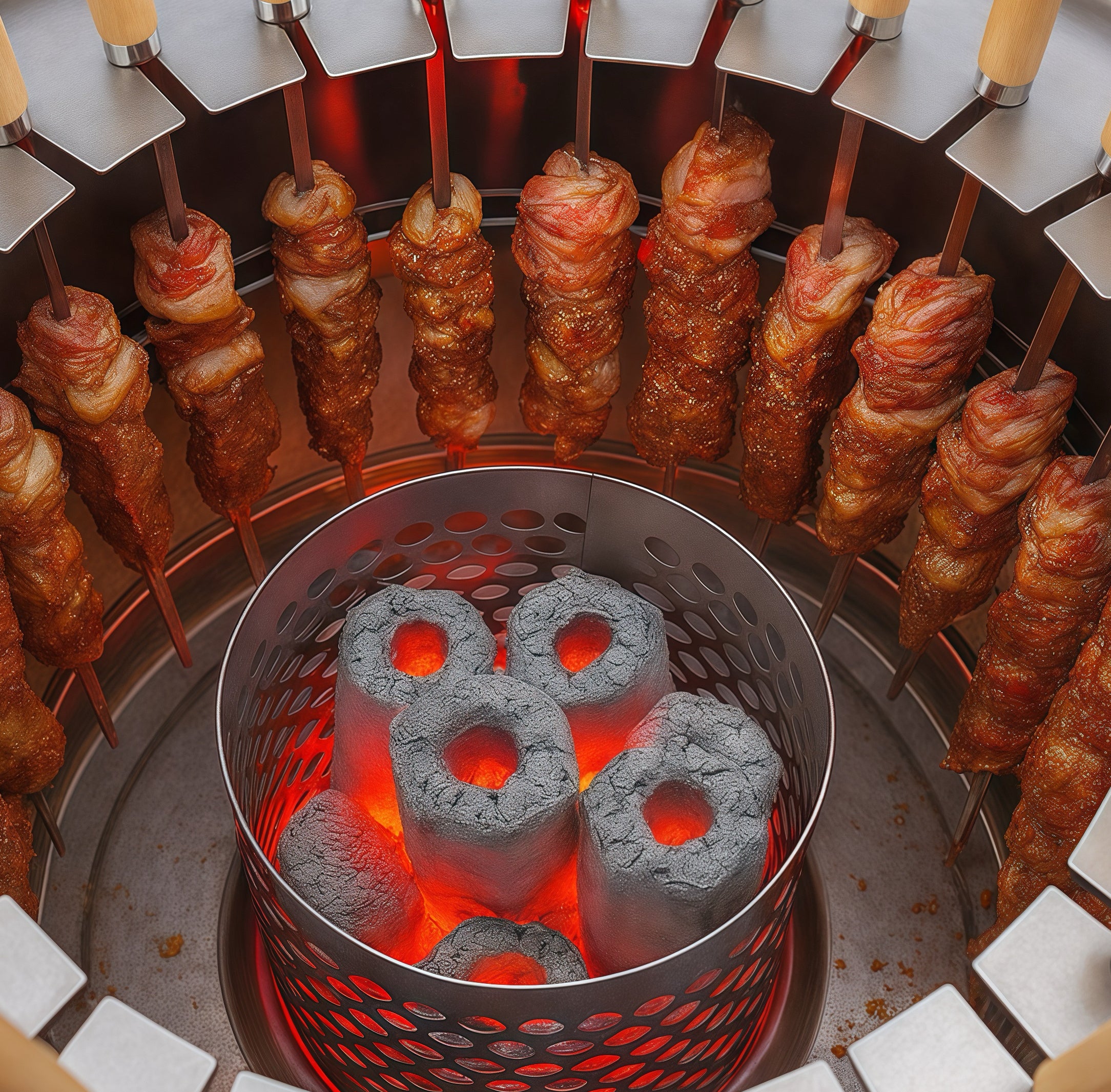 Charcoal Smokeless Hanging BBQ Grill