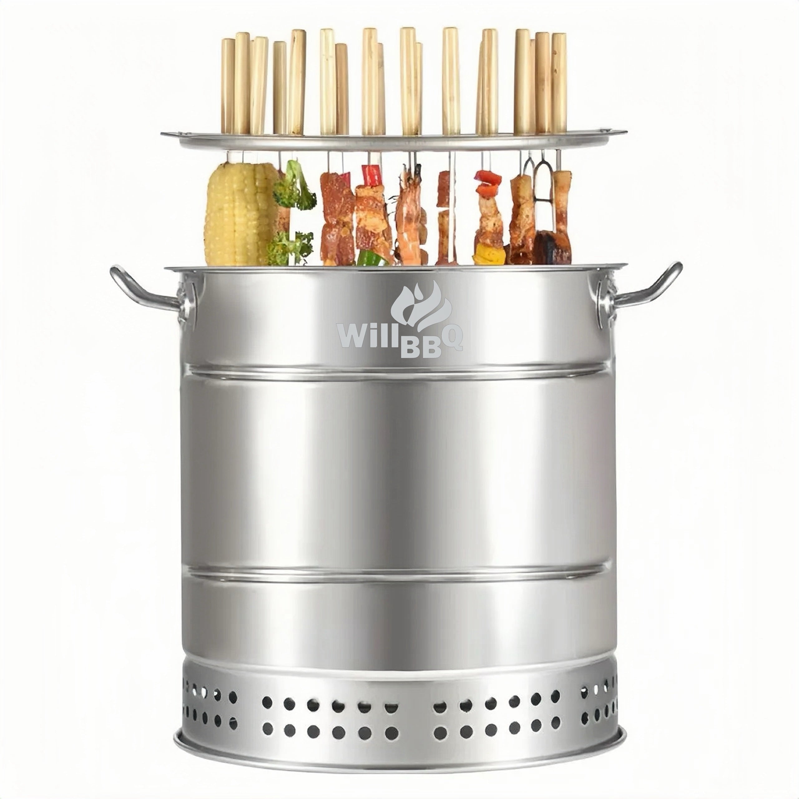 Charcoal Smokeless Hanging BBQ Grill