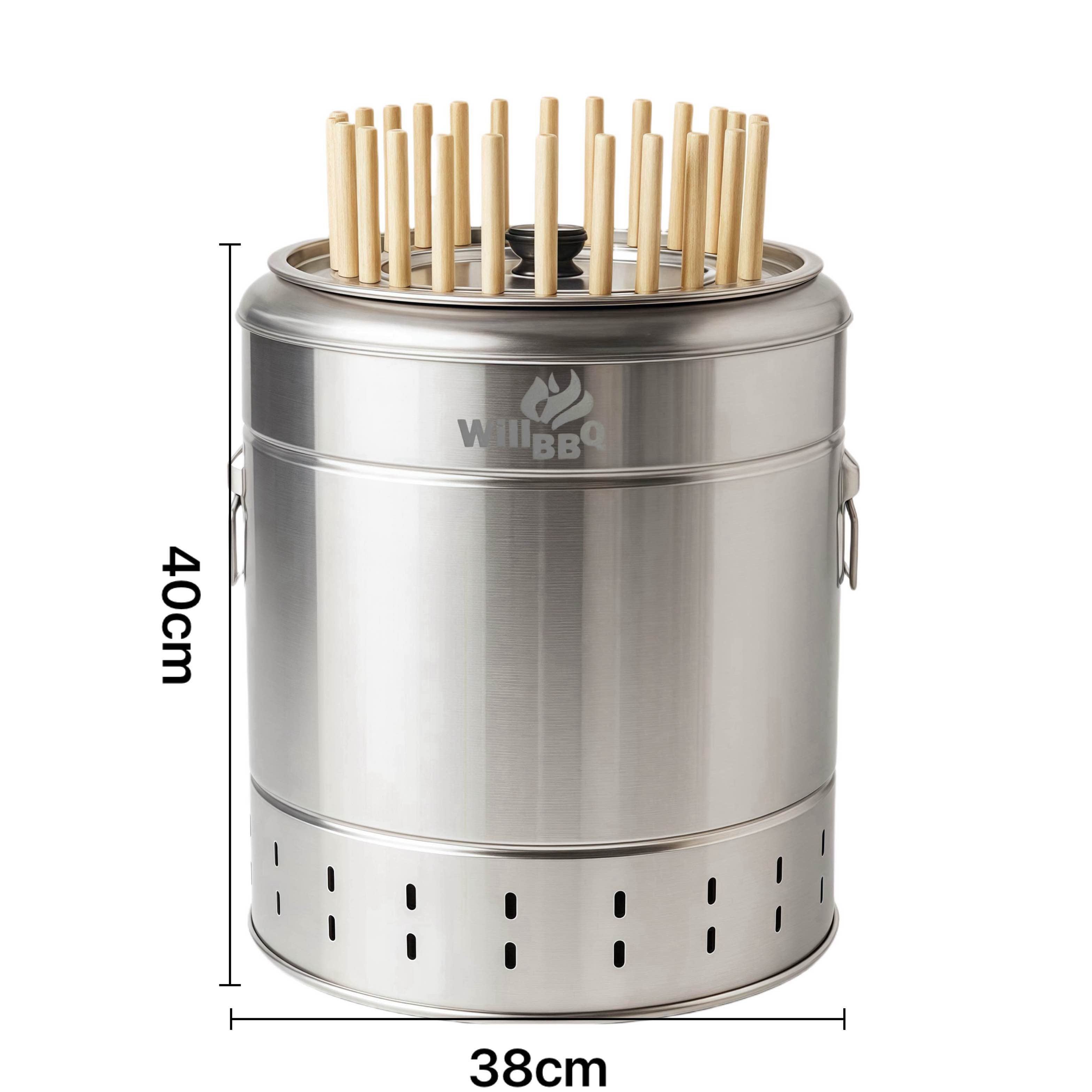 Charcoal Smokeless Hanging BBQ Grill