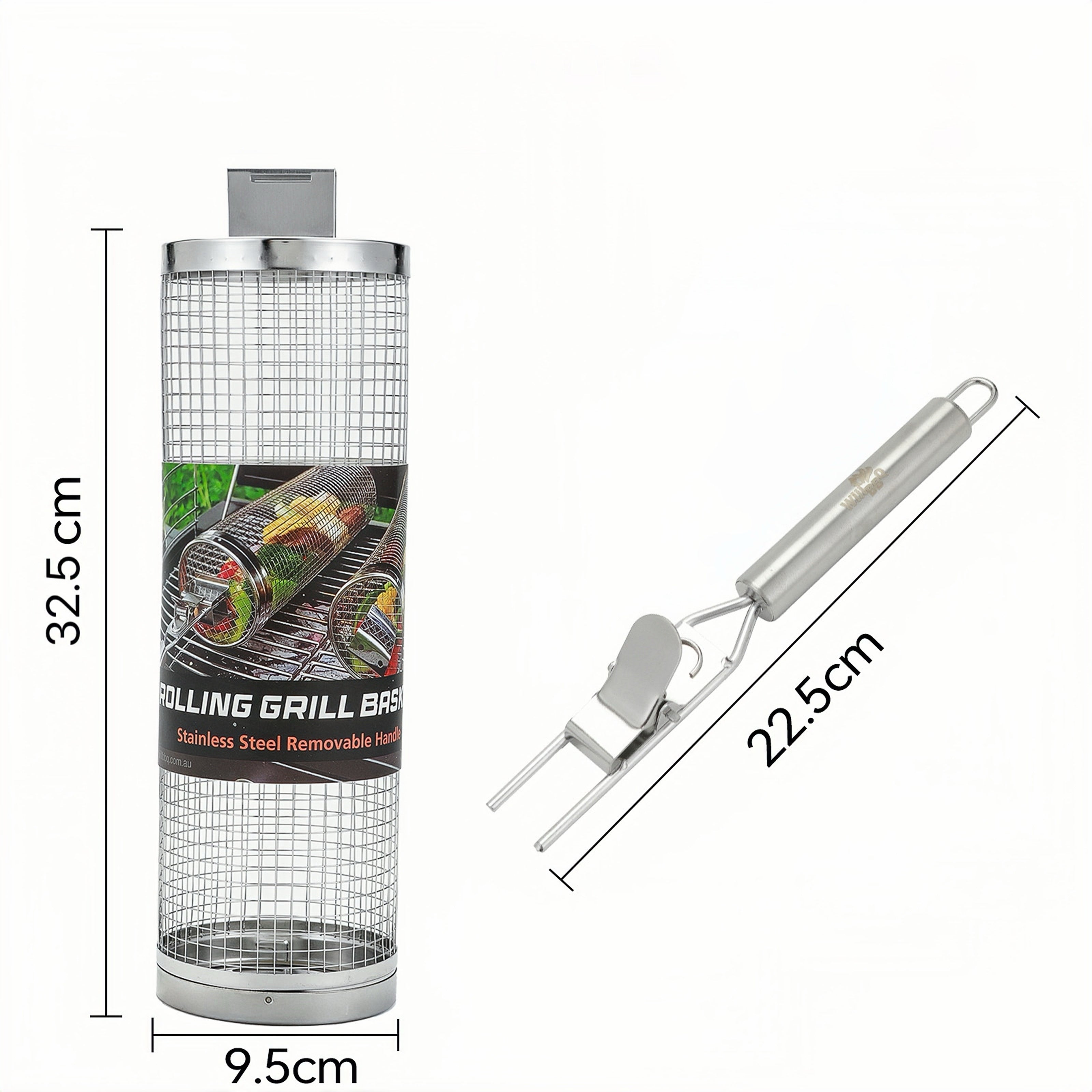 Premium Handel Detachable Rotating Grill Basket