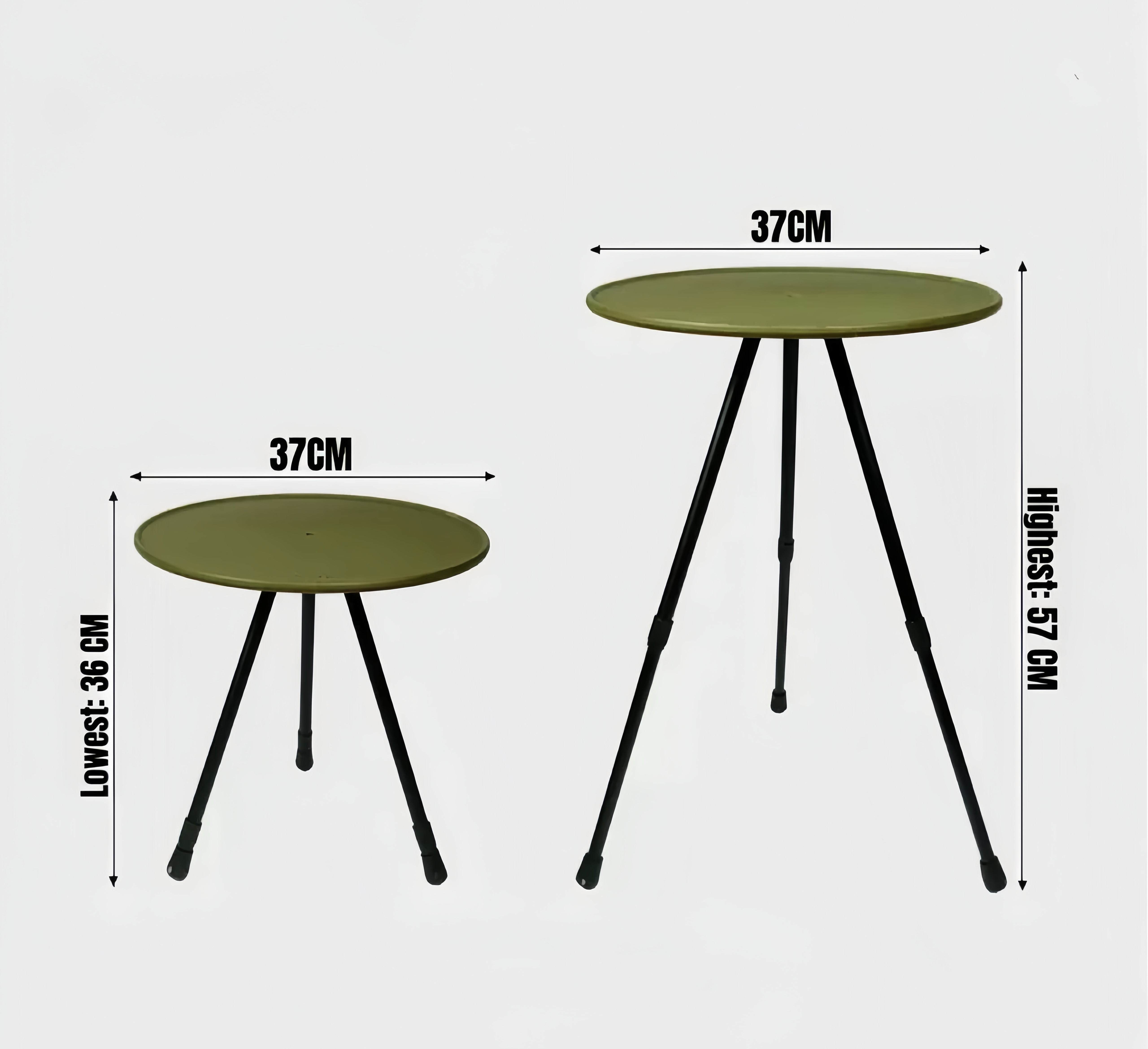 Willkon Ultra‑Light Adjustable Height Portable Camping Table
