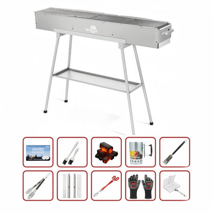 100cm x 18cm Hiabachi Grill Premium Value Bundle