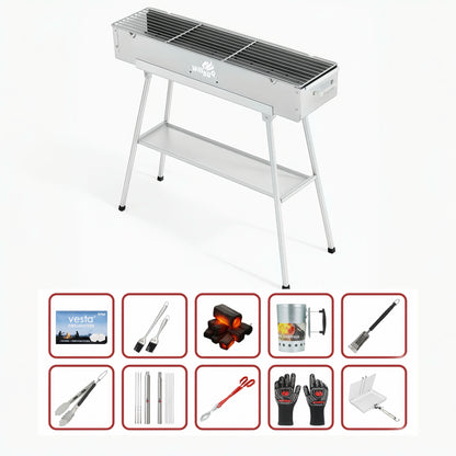 80cm x 18cm Hiabachi Grill Premium Value Bundle