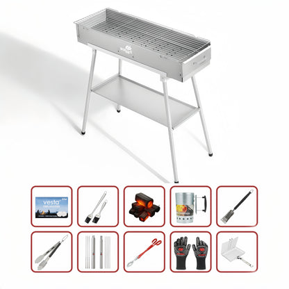 80cm x 26cm Hiabachi Grill Premium Value Bundle
