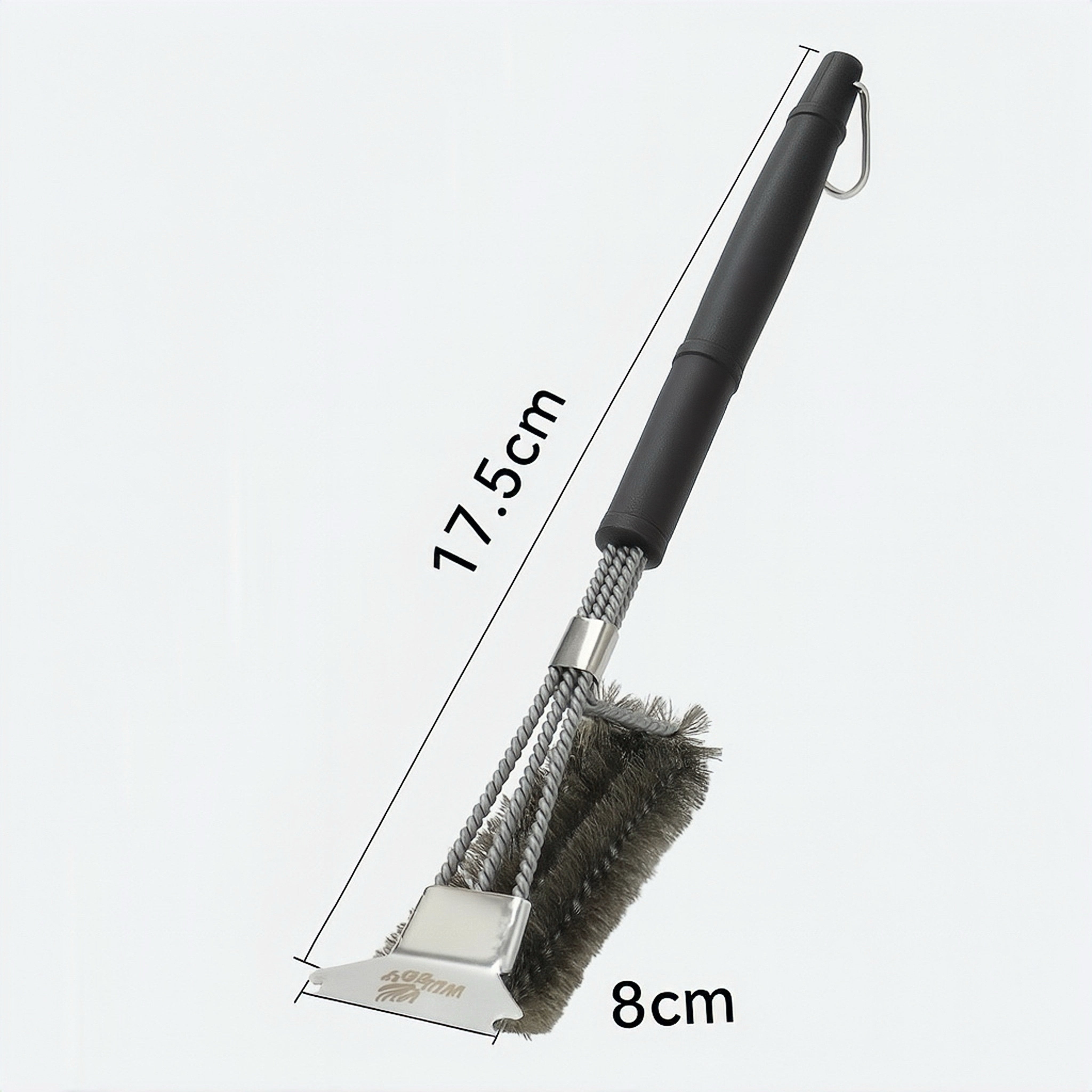 Triple Bristles Grill Cleaning Brush & Scraper