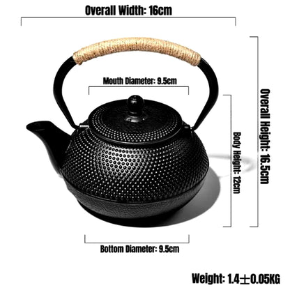 Cast Iron Kettle and 4 Cups Set