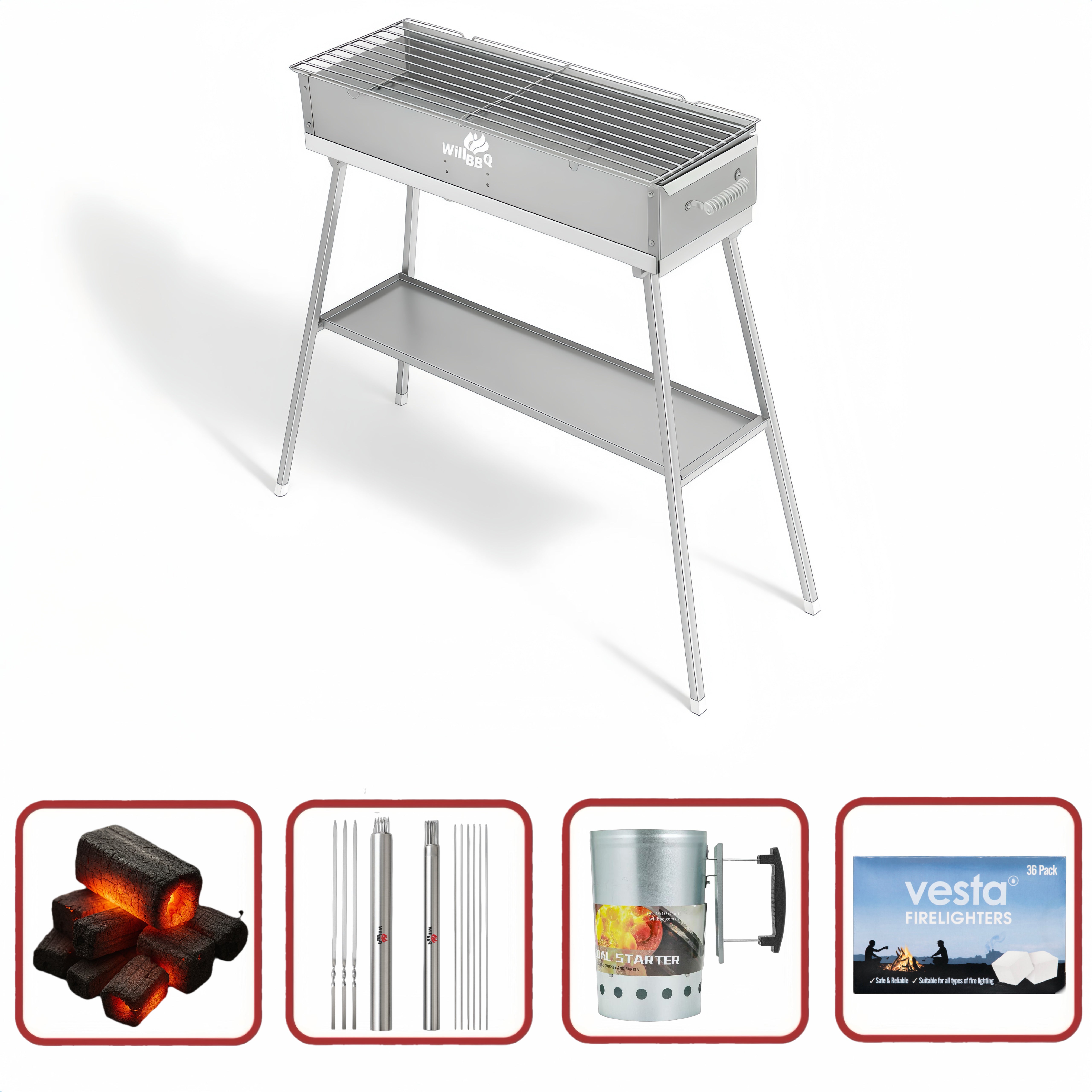 60cm x 18cm Hiabachi Grill Starter Value Bundle