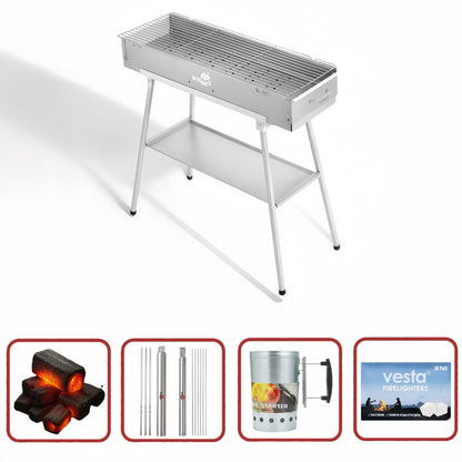 80cm x 26cm Hiabachi Grill Starter Value Bundle