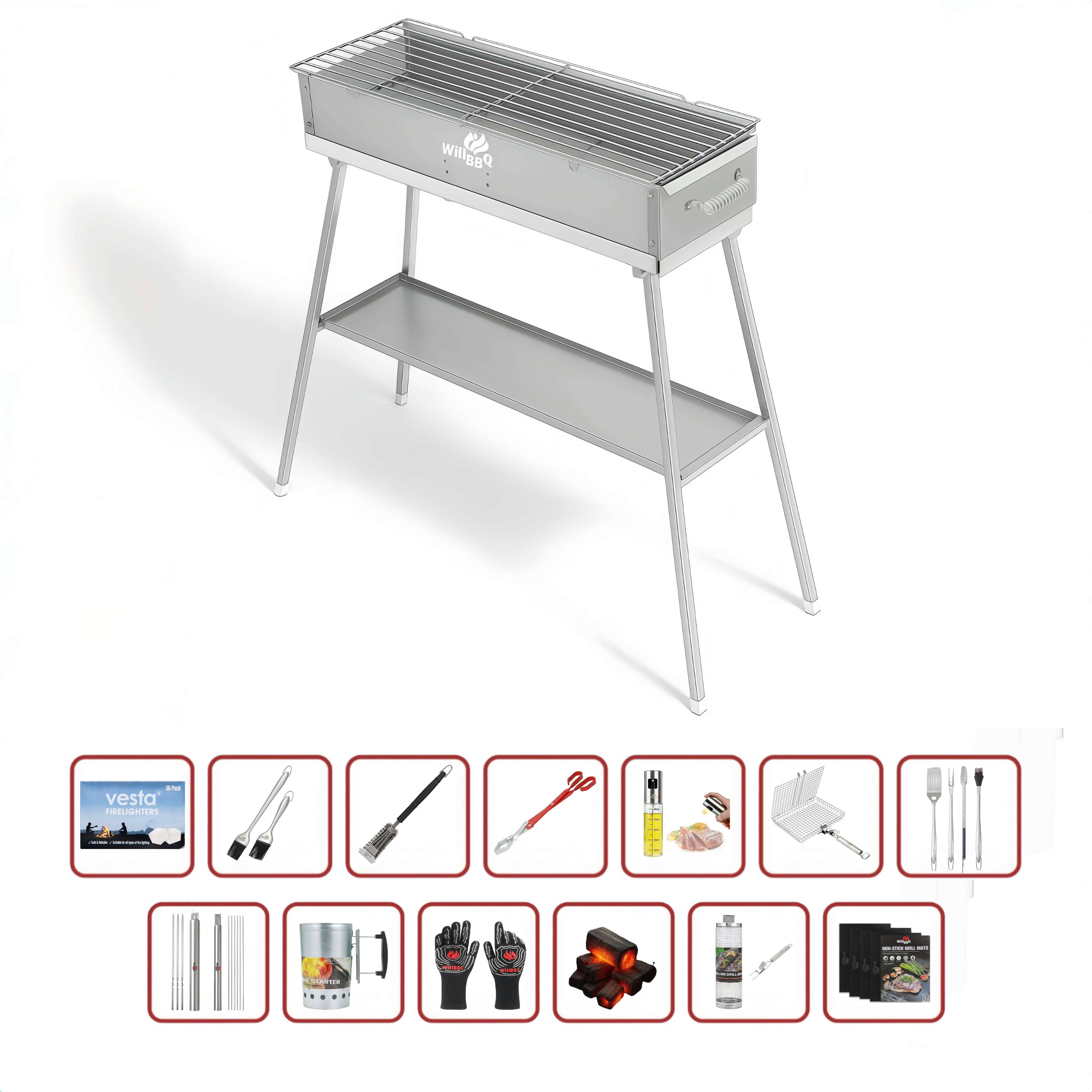 60cm x 18cm Hiabachi Grill Ultimate Value Bundle