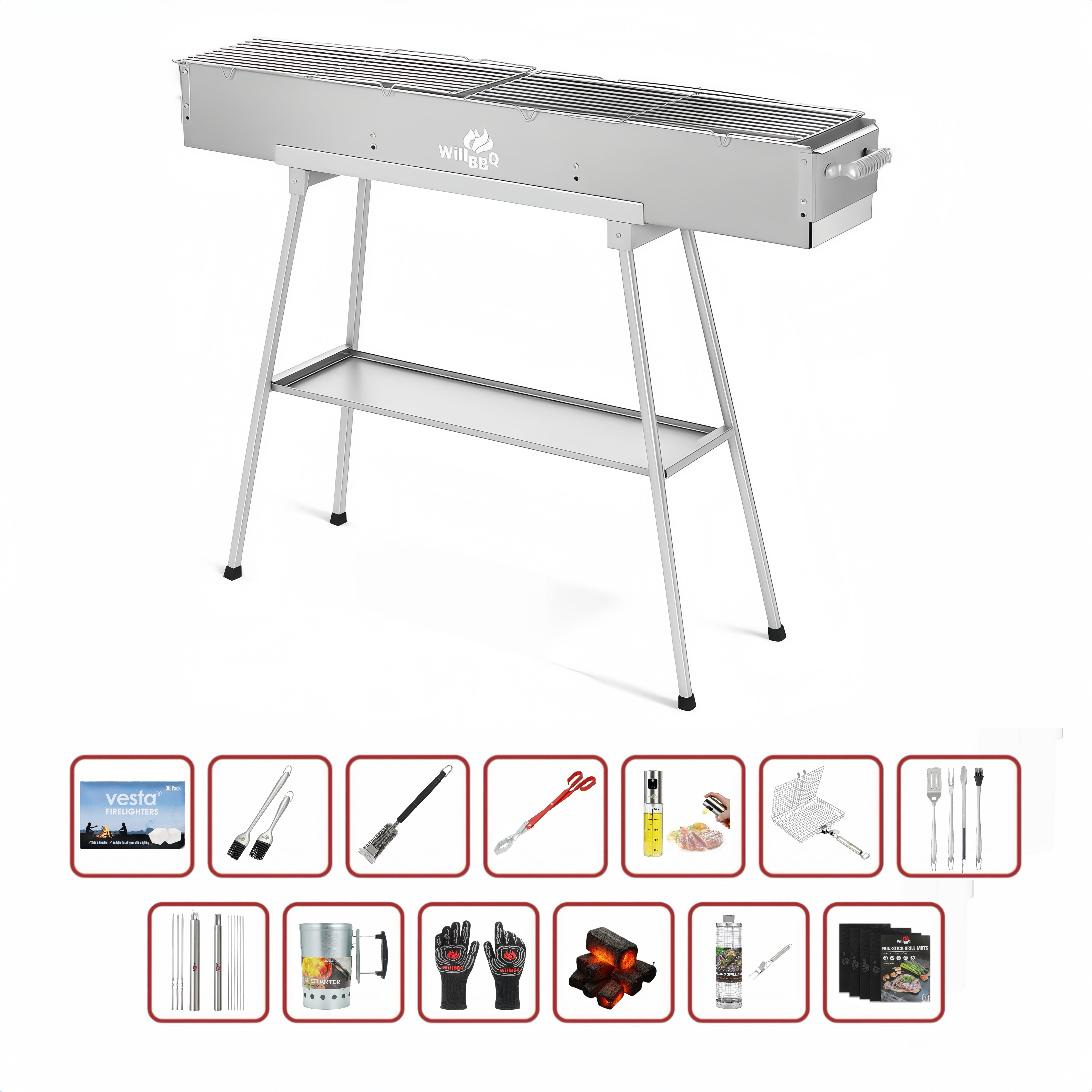 100cm x 18cm Hiabachi Grill Ultimate Value Bundle