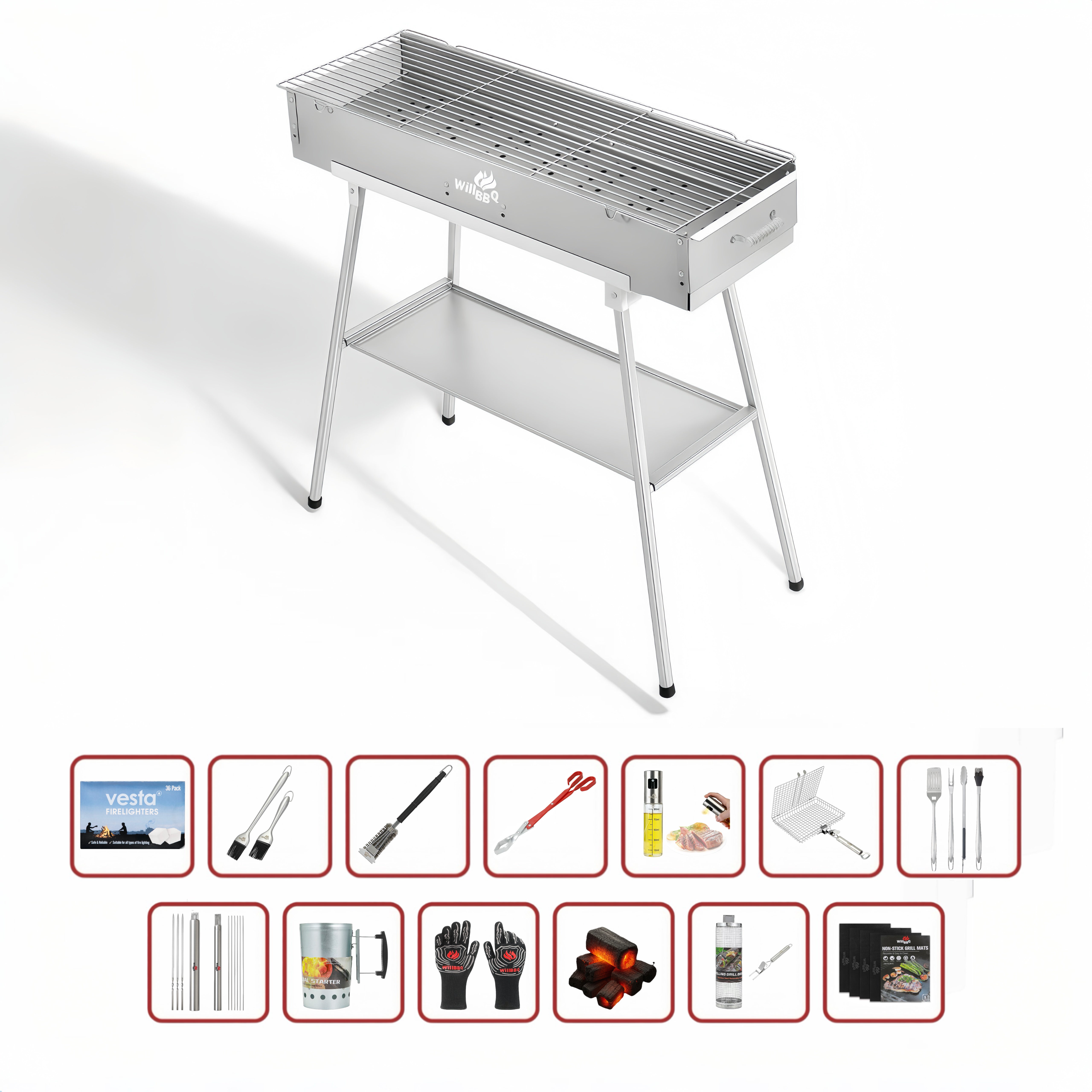 80cm x 26cm Hiabachi Grill Ultimate Value Bundle