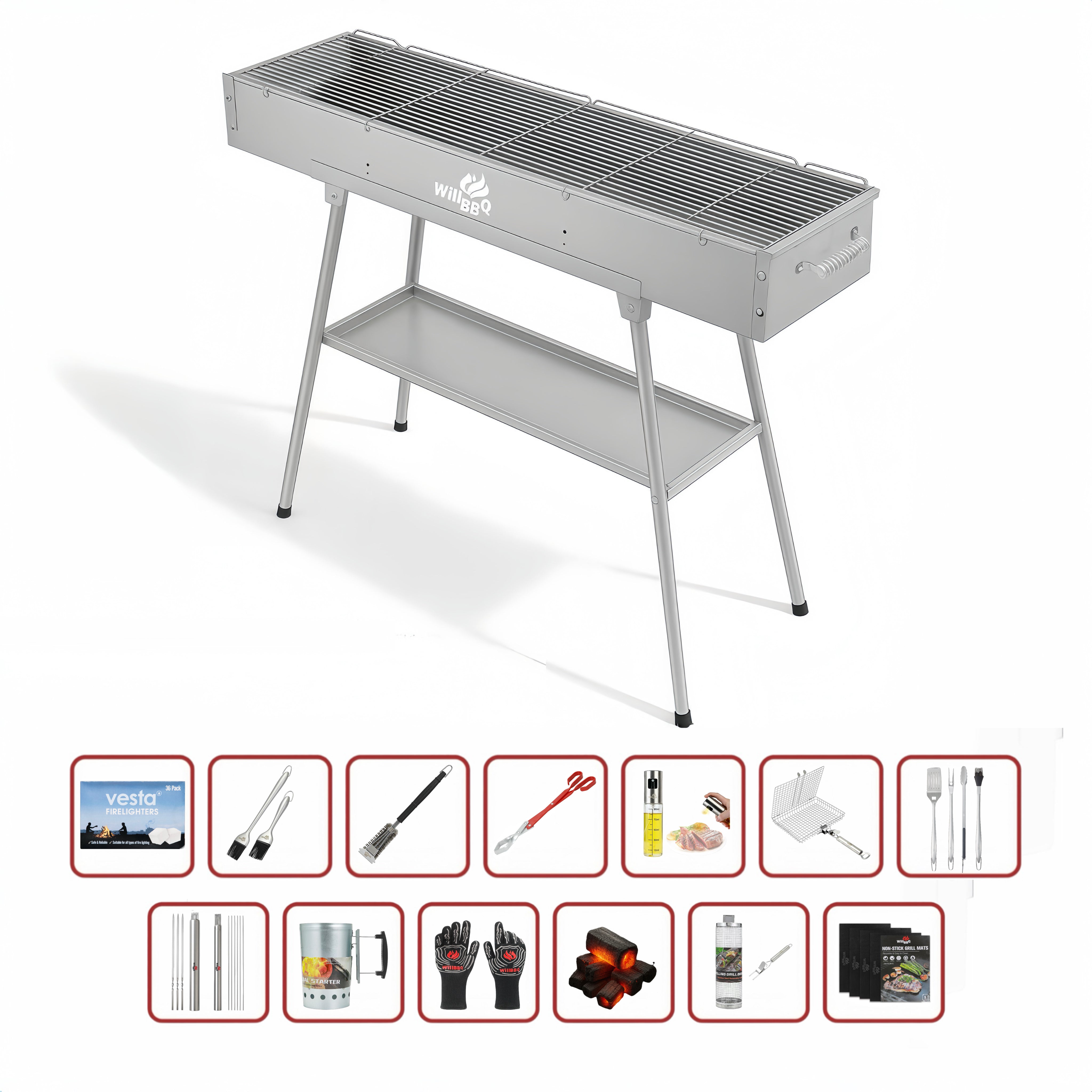 100cm x 26cm Hiabachi Grill Ultimate Value Bundle