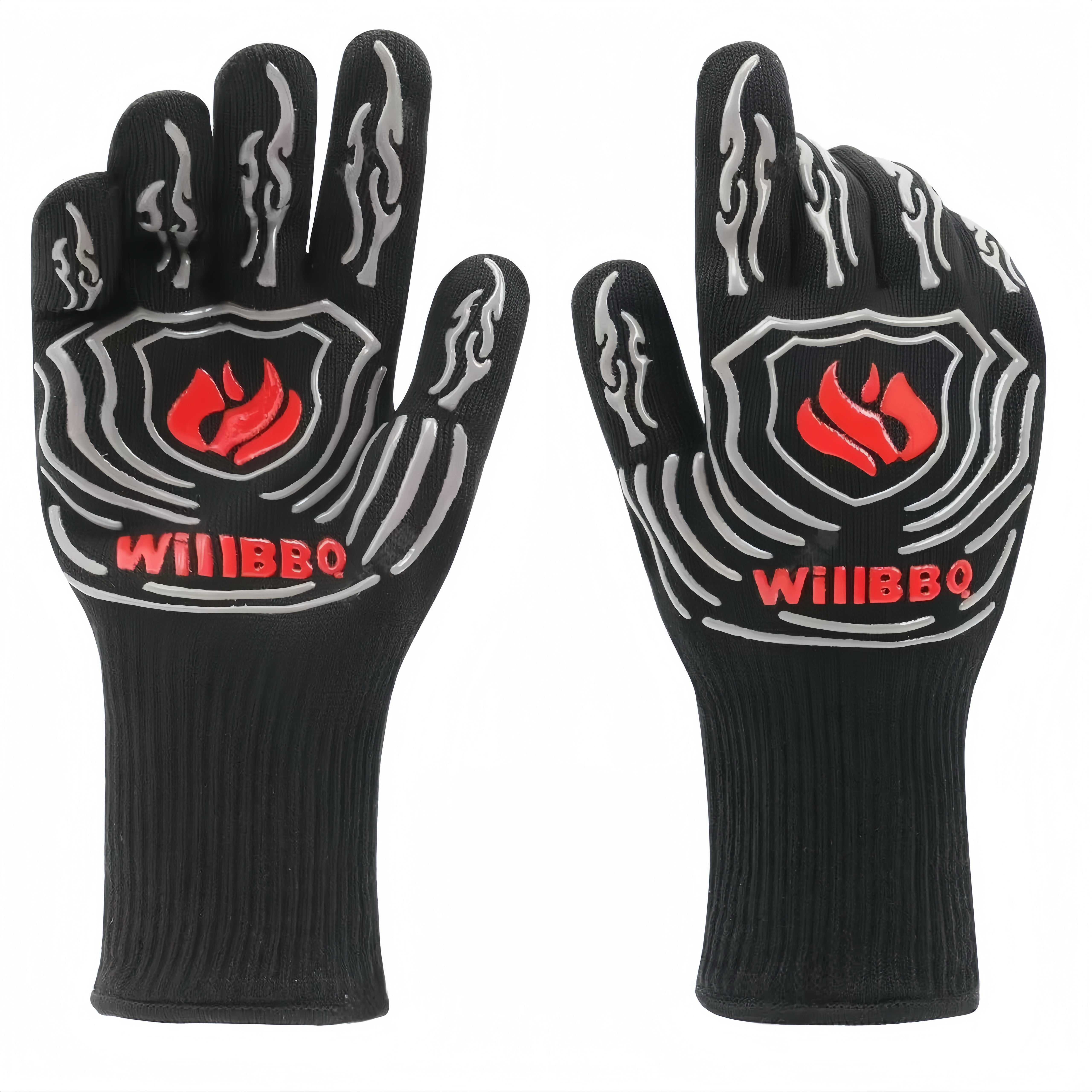 High Heat Resistant Non-Slip Grip BBQ Gloves