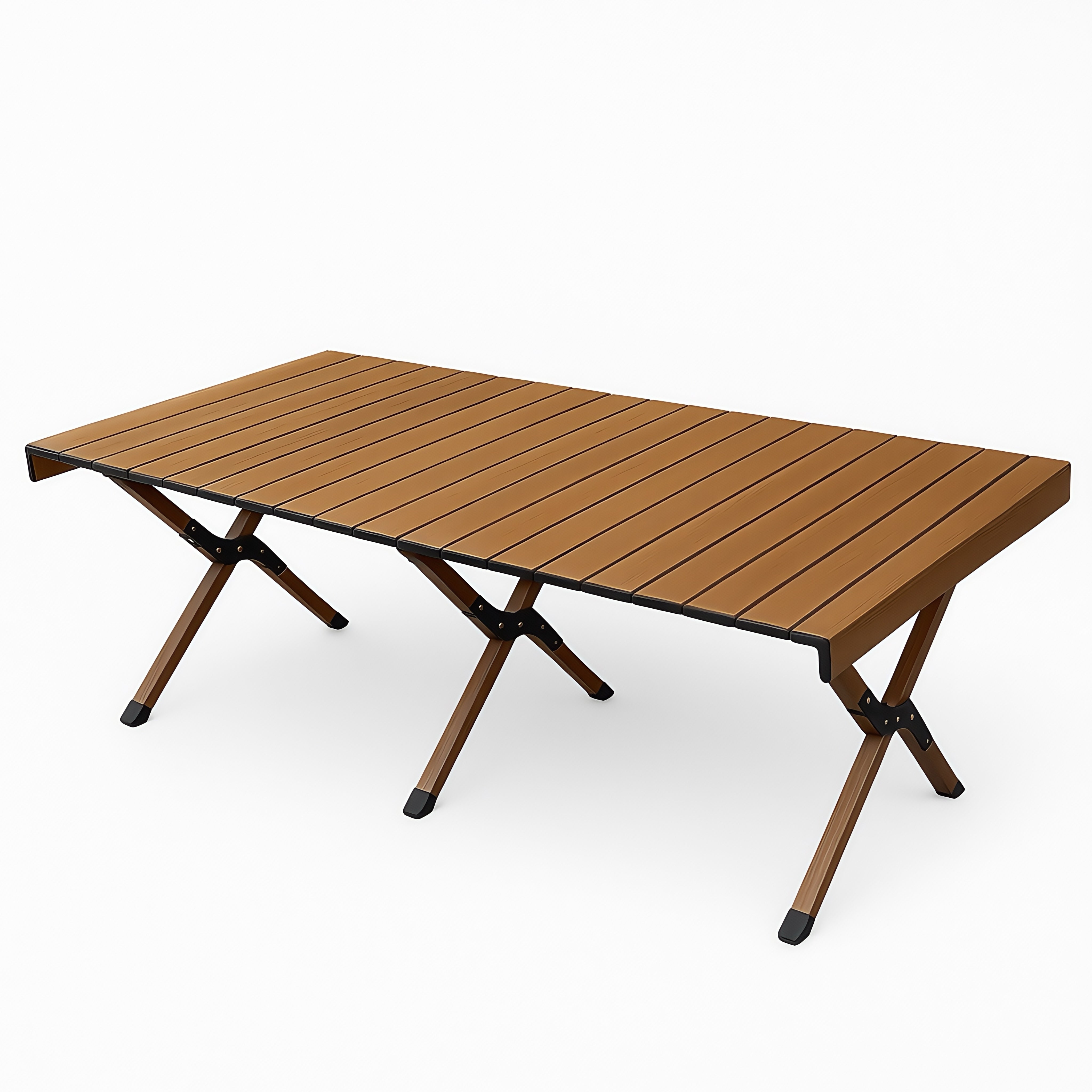 Willkon Heavy-Duty Roll-Up Camping Table with Carry Bag