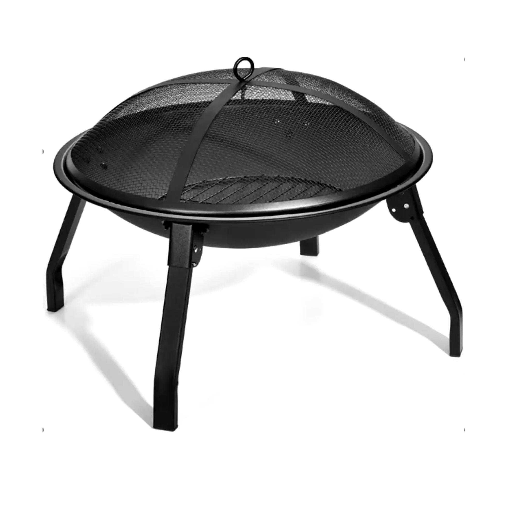 Portable Fire Pit & Charcoal Grill Set