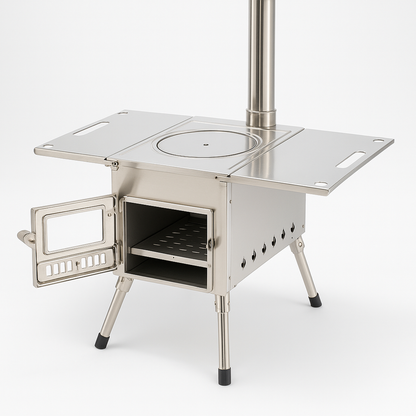 Portable Stainless Steel Wood Fire Camping Stove