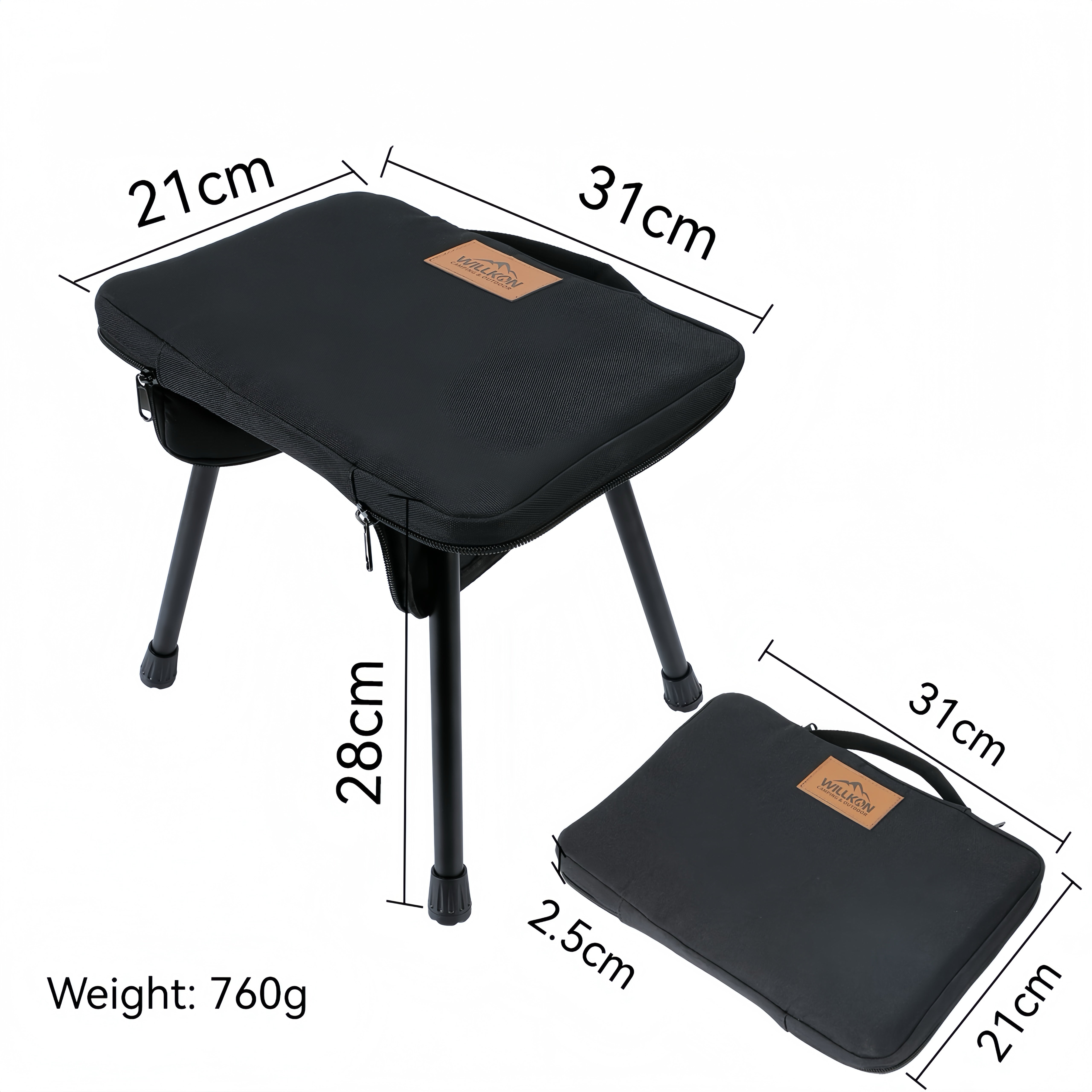 Willkon Portable Camping Stool & Table – Ultra‑Lightweight Design