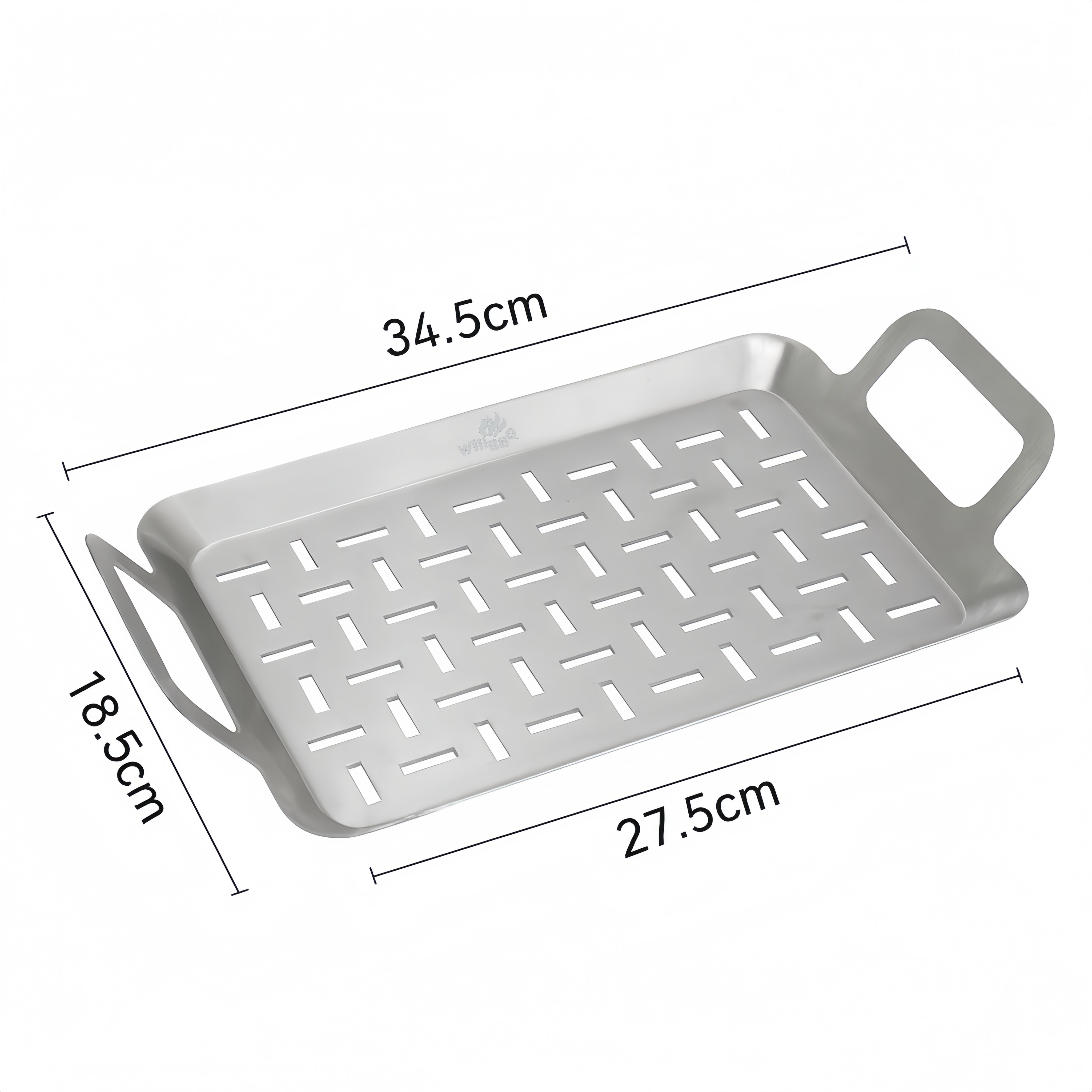 Heavy-Duty Grill Plate Topper with Handles