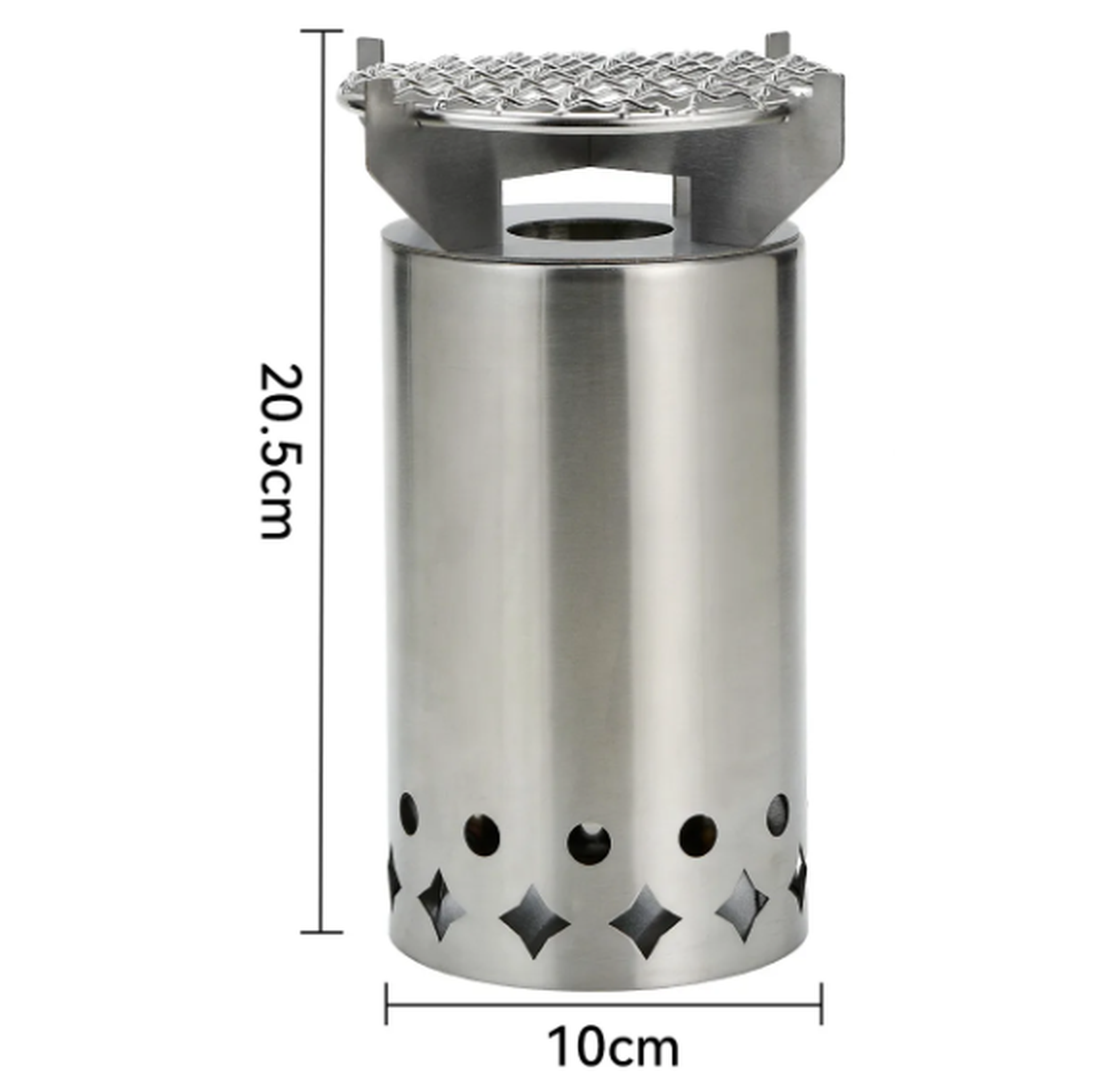 Portable Stainless Steel Fire Pit and Cook Stove